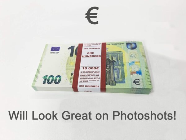 NEW PROP Euros 100 Euro Realistic Fake Euros Banknotes Fake Money Pretend Double Sided 100PCS 