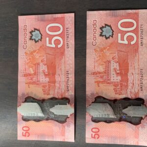 Counterfeit Money $50 CAD Bills