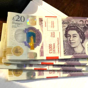 Buy Counterfeit Money Banknotes 20 pounds cut in UK